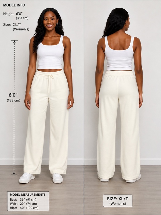 Athleta Pants - NWT |Athleta |Seasoft Straight Pant |XL Tall |Ivory |Wide Leg |34” Inseam